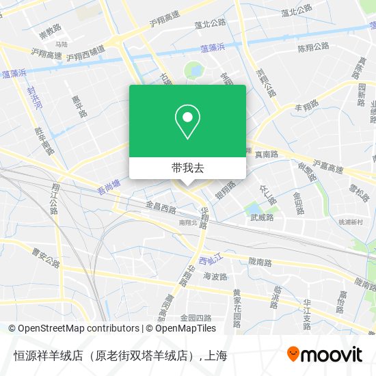 恒源祥羊绒店（原老街双塔羊绒店）地图