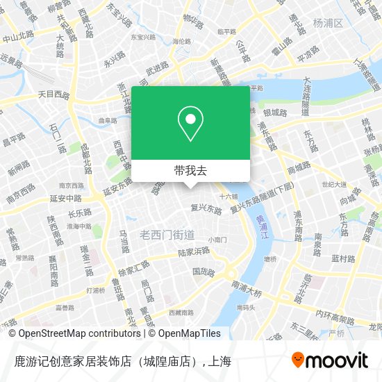 鹿游记创意家居装饰店（城隍庙店）地图
