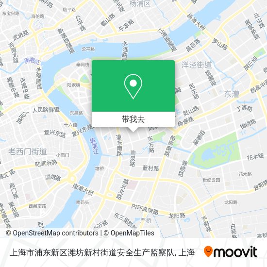 上海市浦东新区潍坊新村街道安全生产监察队地图