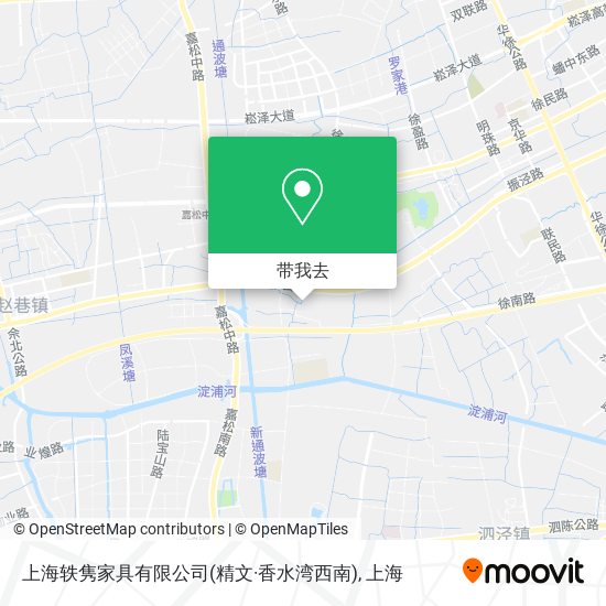 上海轶隽家具有限公司(精文·香水湾西南)地图
