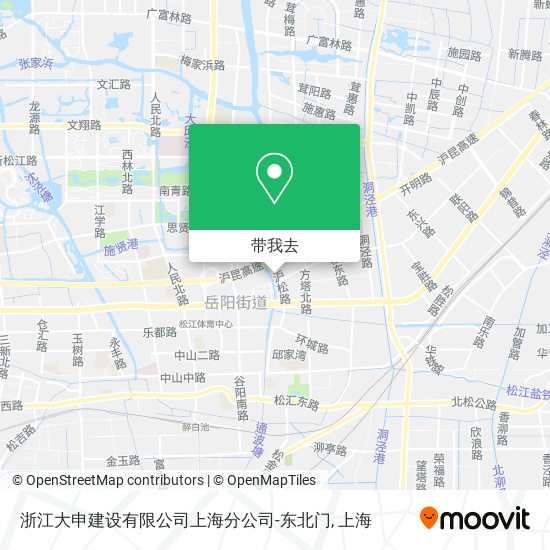 浙江大申建设有限公司上海分公司-东北门地图