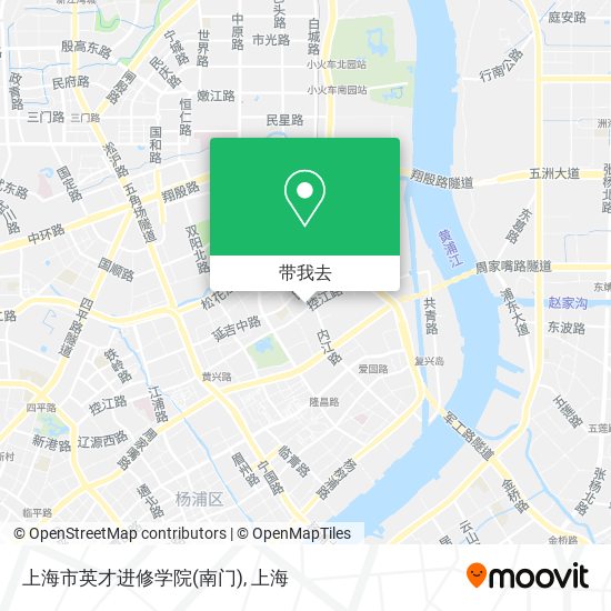 上海市英才进修学院(南门)地图