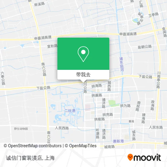 诚信门窗装潢店地图