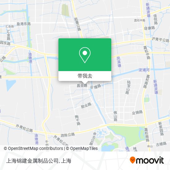 上海锦建金属制品公司地图