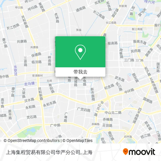上海集程贸易有限公司华严分公司地图