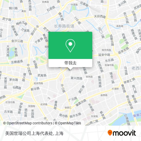 美国世瑞公司上海代表处地图