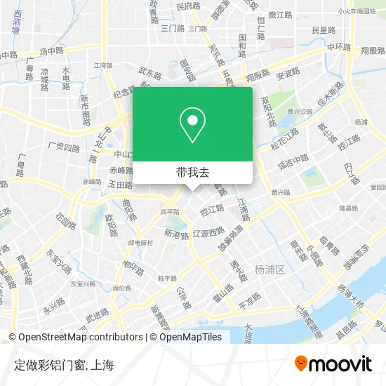 定做彩铝门窗地图