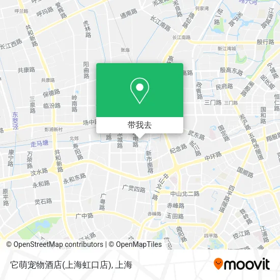 它萌宠物酒店(上海虹口店)地图
