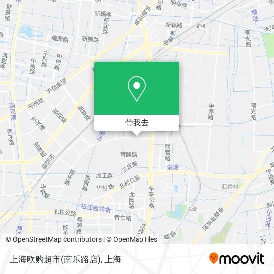 上海欧购超市(南乐路店)地图