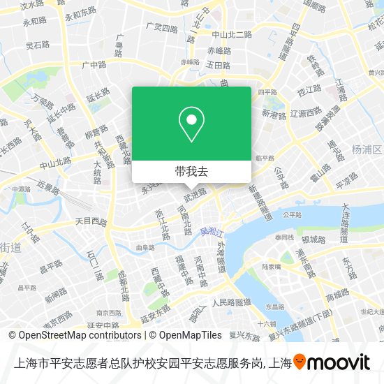 上海市平安志愿者总队护校安园平安志愿服务岗地图