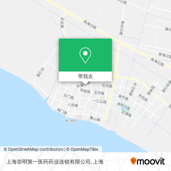 上海崇明第一医药药业连锁有限公司地图