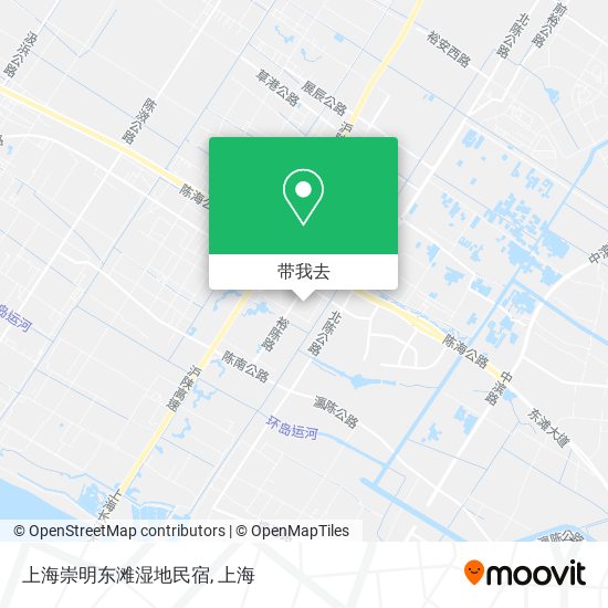 上海崇明东滩湿地民宿地图