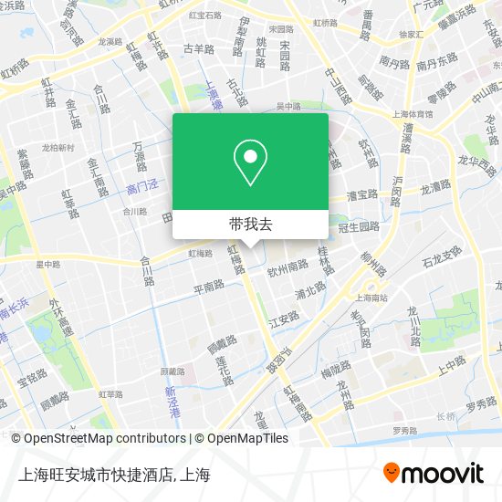 上海旺安城市快捷酒店地图