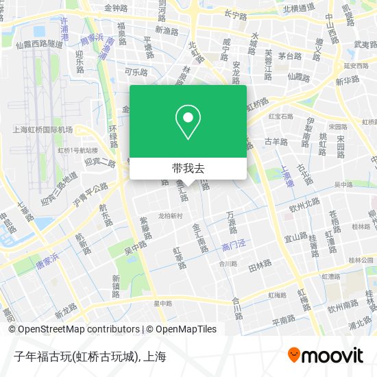 子年福古玩(虹桥古玩城)地图