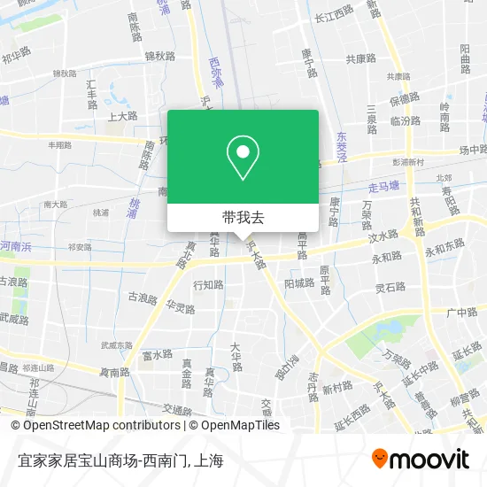 宜家家居宝山商场-西南门地图