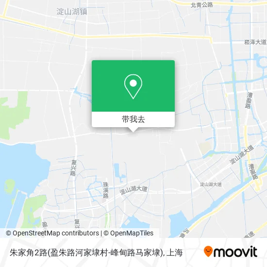 朱家角2路(盈朱路河家埭村-峰甸路马家埭)地图