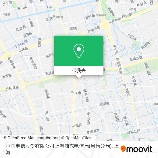 中国电信股份有限公司上海浦东电信局(周康分局)地图