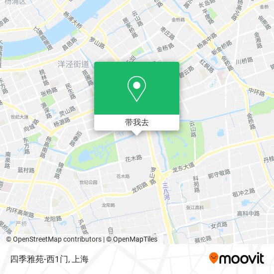 四季雅苑-西1门地图