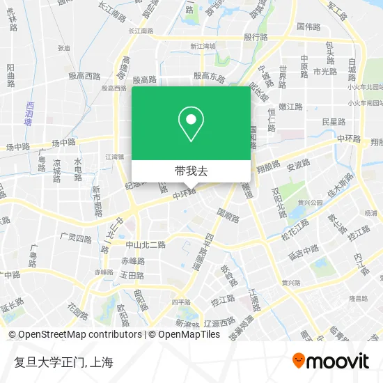 复旦大学正门地图