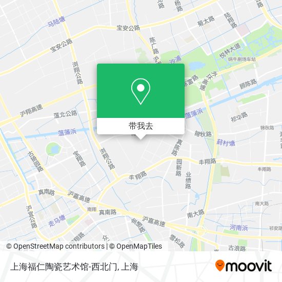 上海福仁陶瓷艺术馆-西北门地图