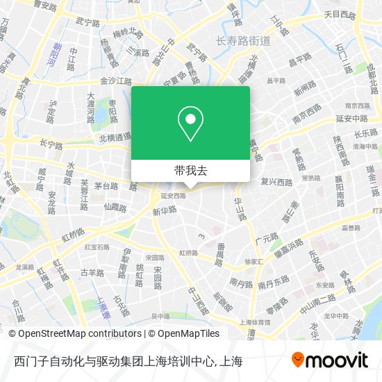 西门子自动化与驱动集团上海培训中心地图