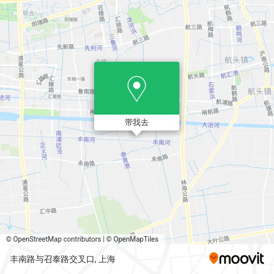 丰南路与召泰路交叉口地图