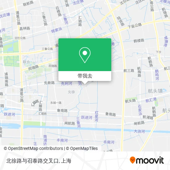 北徐路与召泰路交叉口地图