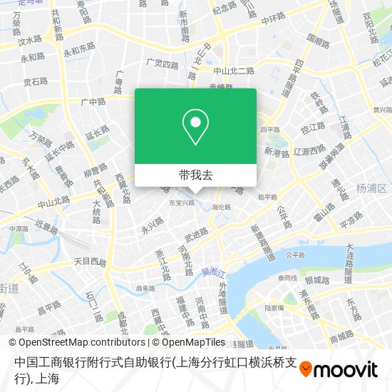 中国工商银行附行式自助银行(上海分行虹口横浜桥支行)地图
