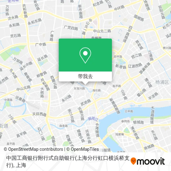 中国工商银行附行式自助银行(上海分行虹口横浜桥支行)地图