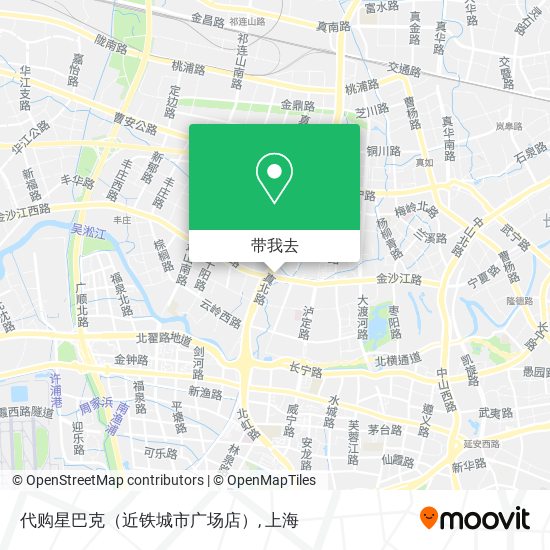 代购星巴克（近铁城市广场店）地图