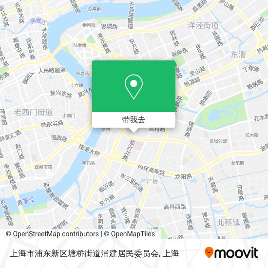 上海市浦东新区塘桥街道浦建居民委员会地图