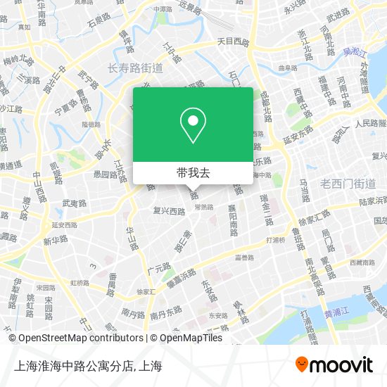 上海淮海中路公寓分店地图