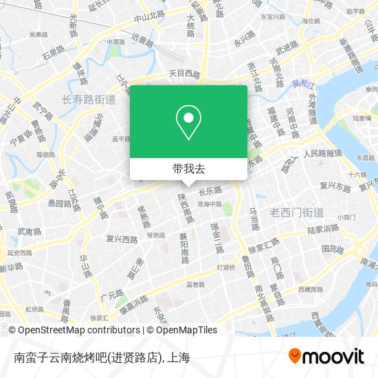 南蛮子云南烧烤吧(进贤路店)地图