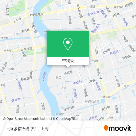 上海诚信石膏线厂地图