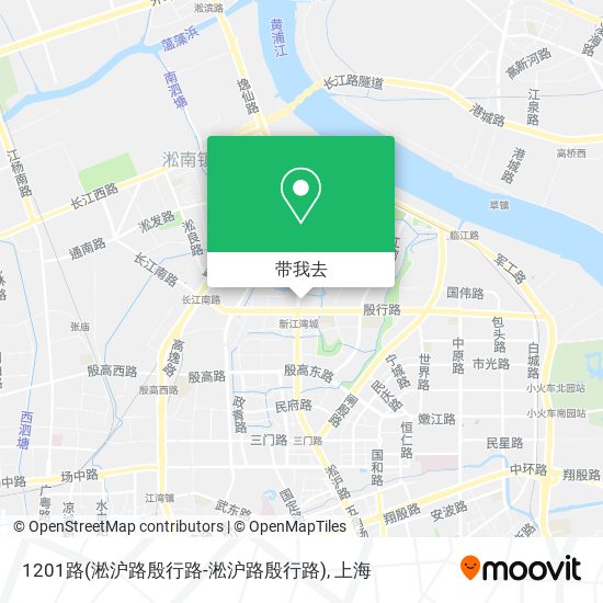 1201路(淞沪路殷行路-淞沪路殷行路)地图
