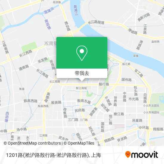1201路(淞沪路殷行路-淞沪路殷行路)地图