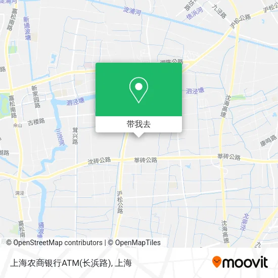 上海农商银行ATM(长浜路)地图