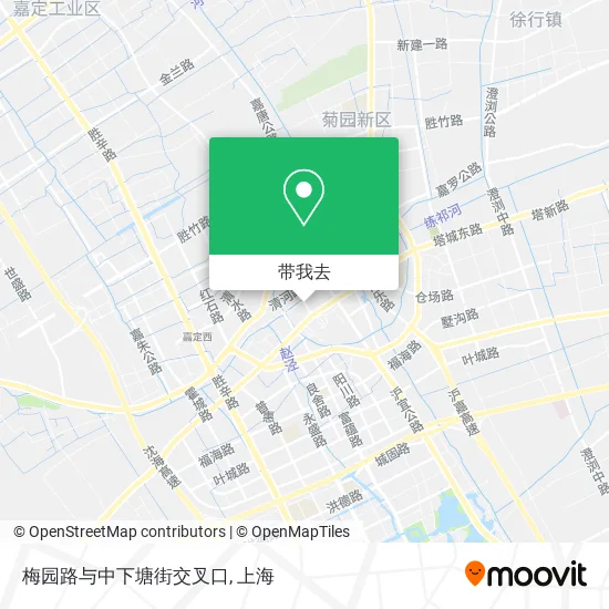 梅园路与中下塘街交叉口地图