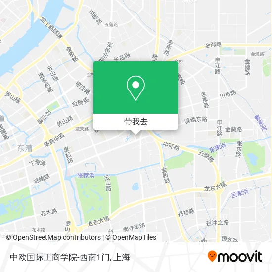 中欧国际工商学院-西南1门地图