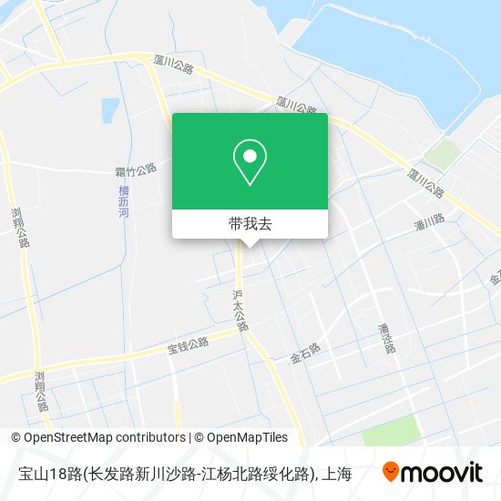 宝山18路(长发路新川沙路-江杨北路绥化路)地图