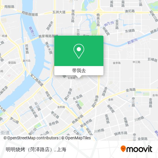 明明烧烤（菏泽路店）地图