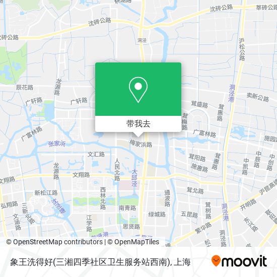 象王洗得好(三湘四季社区卫生服务站西南)地图