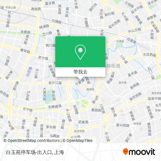 白玉苑停车场-出入口地图