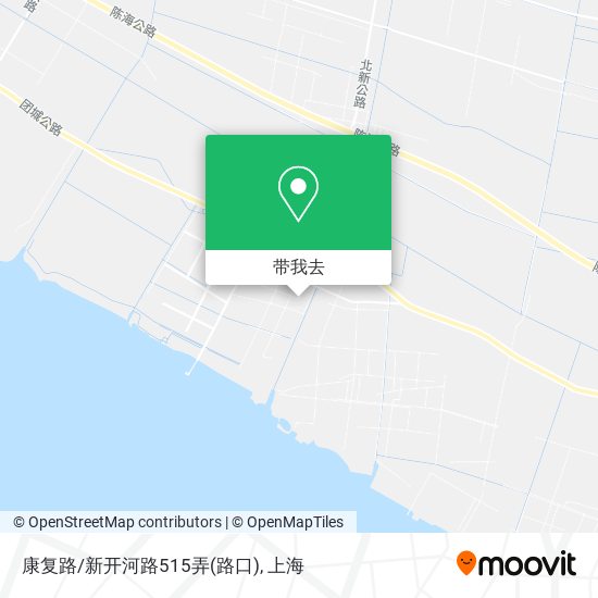 康复路/新开河路515弄(路口)地图