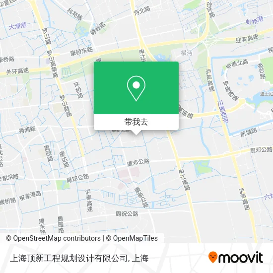 上海顶新工程规划设计有限公司地图