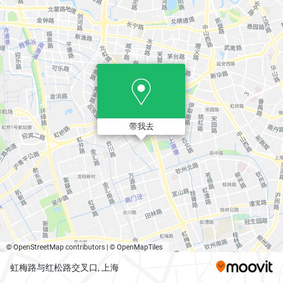 虹梅路与红松路交叉口地图