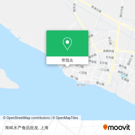 海斌水产食品批发地图