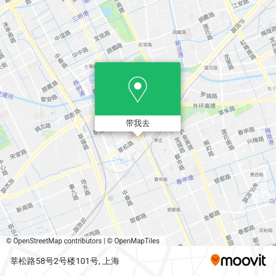 莘松路58号2号楼101号地图