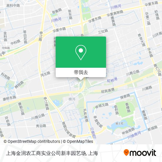 上海金润农工商实业公司新丰园艺场地图