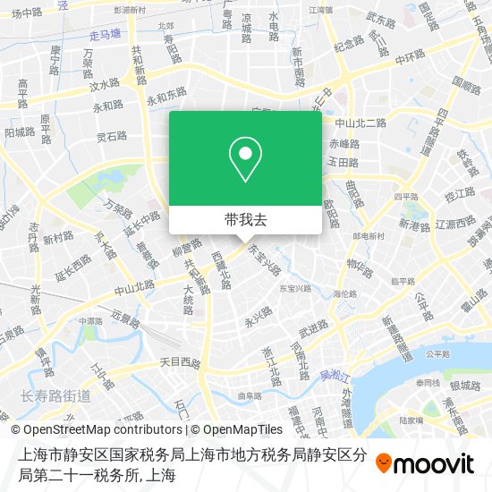 上海市静安区国家税务局上海市地方税务局静安区分局第二十一税务所地图